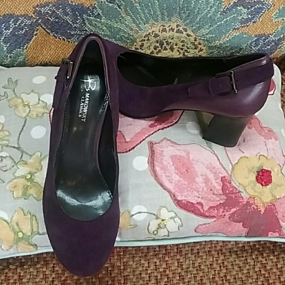 B. MARKOWSKY PURPLE SUEDE - Picture 1 of 7